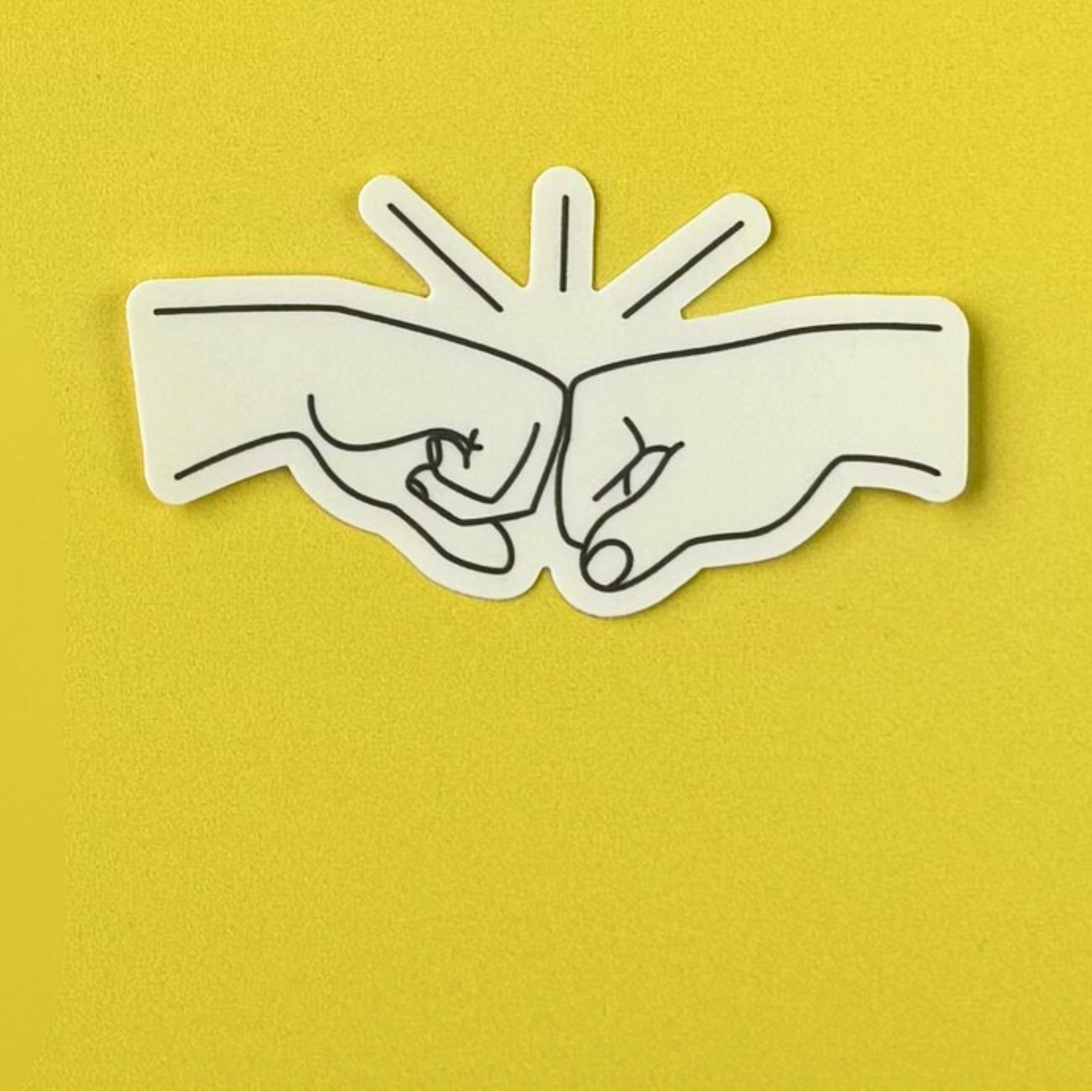 Fist Bump Sticker
