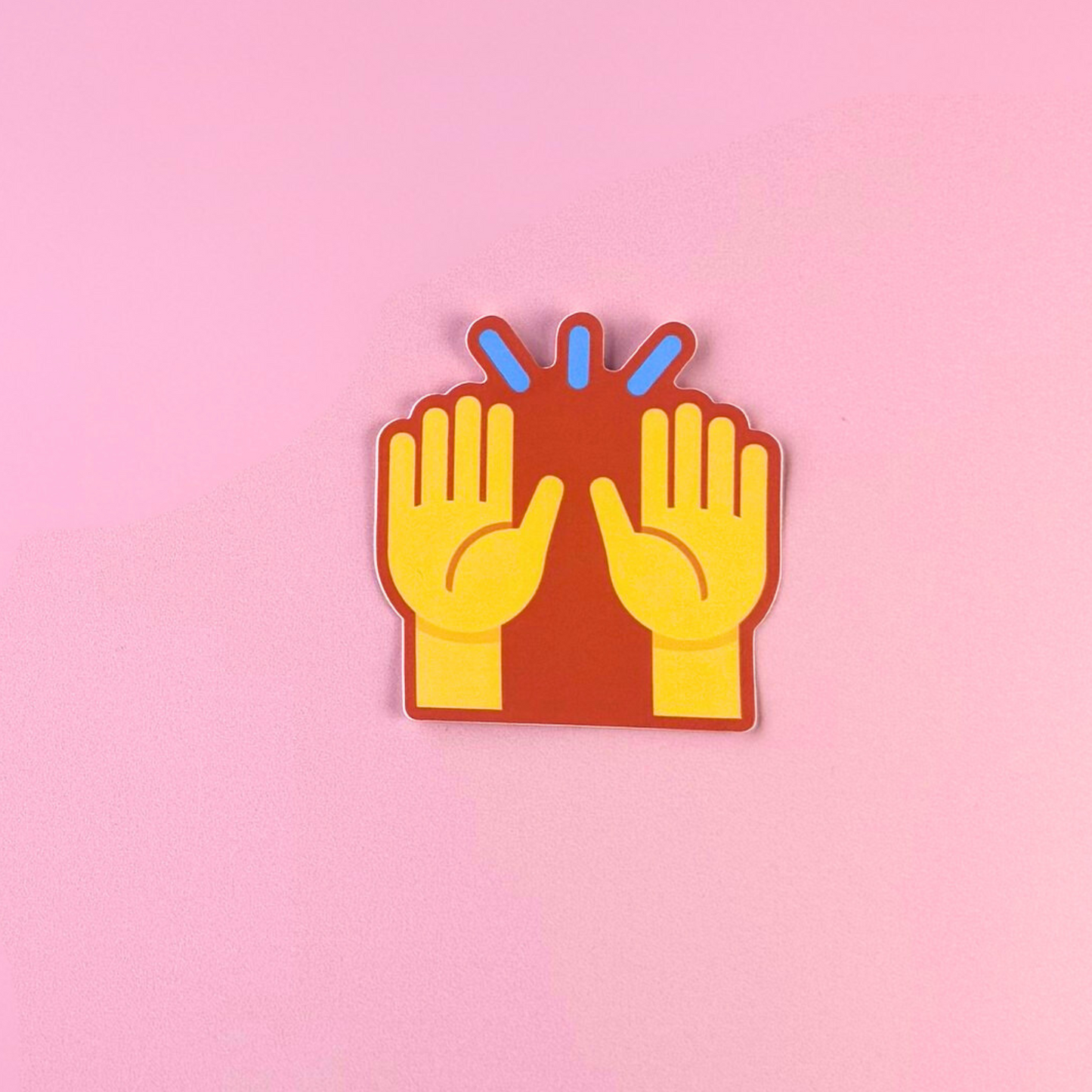 Hands Up Sticker