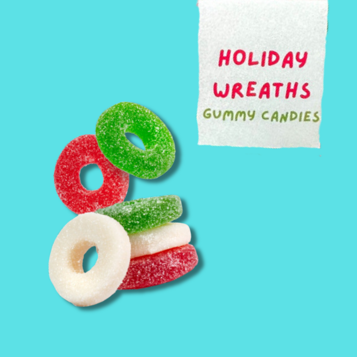 Holiday Wreaths Gummy Candies