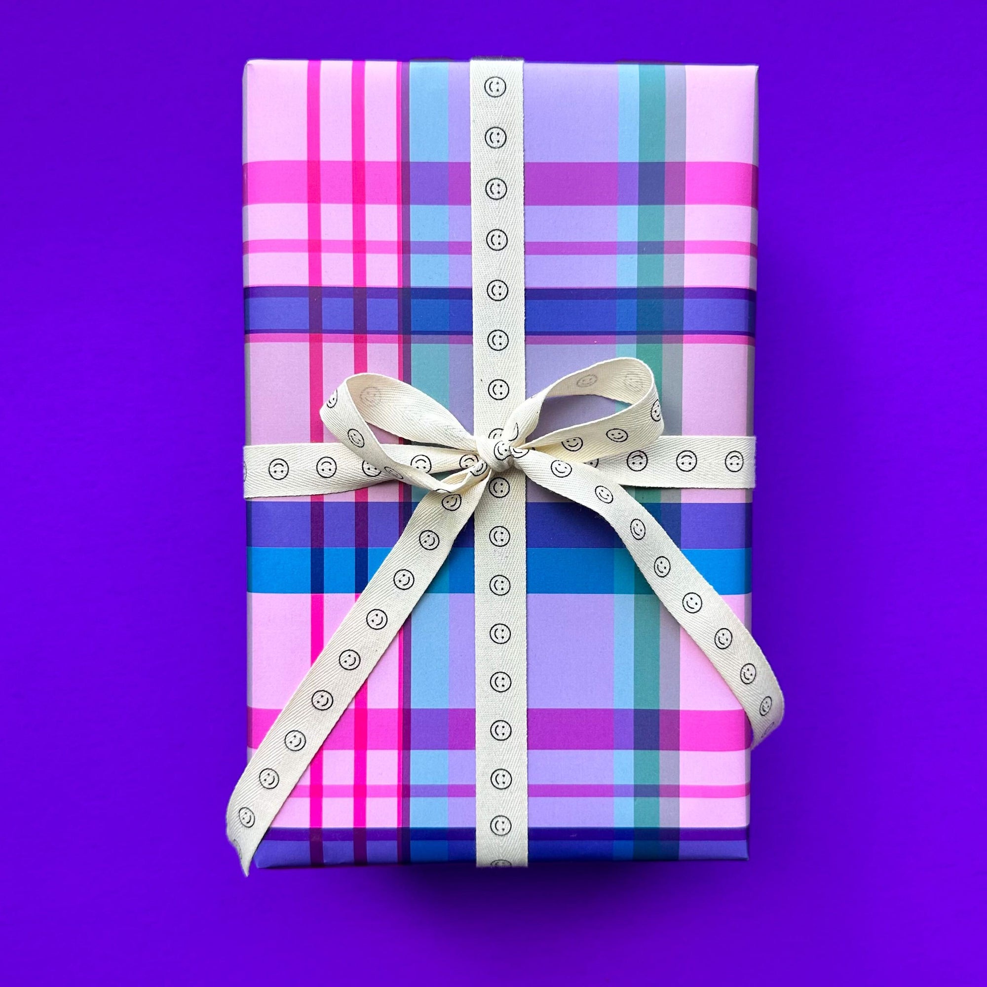 Pink Plaid Gift Wrap