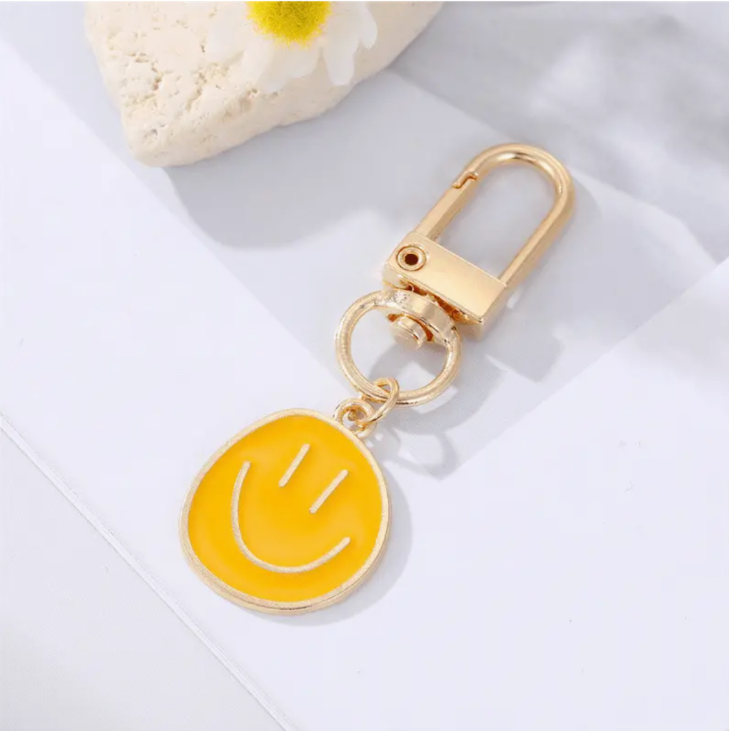 Yellow Smile Keychain
