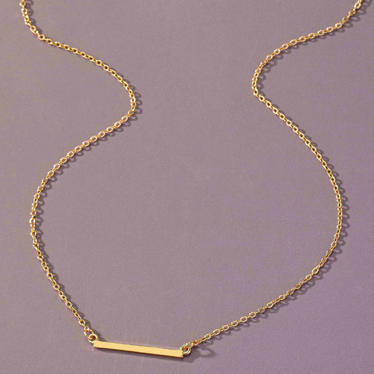 Gold Bar Necklace
