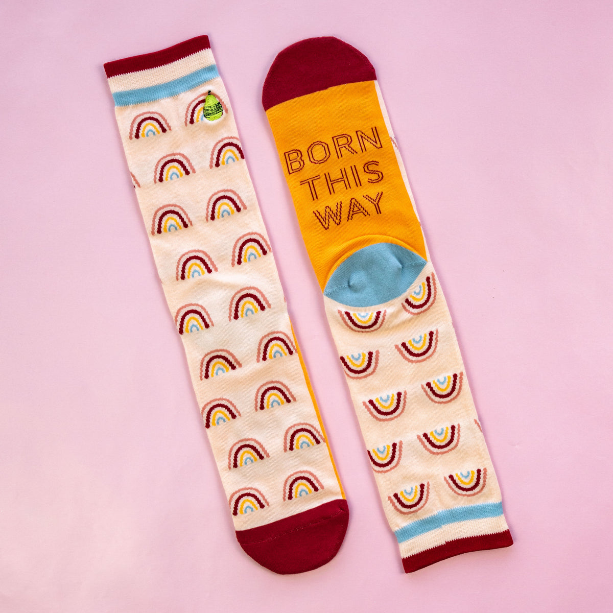Born This Way Rainbow Socks
