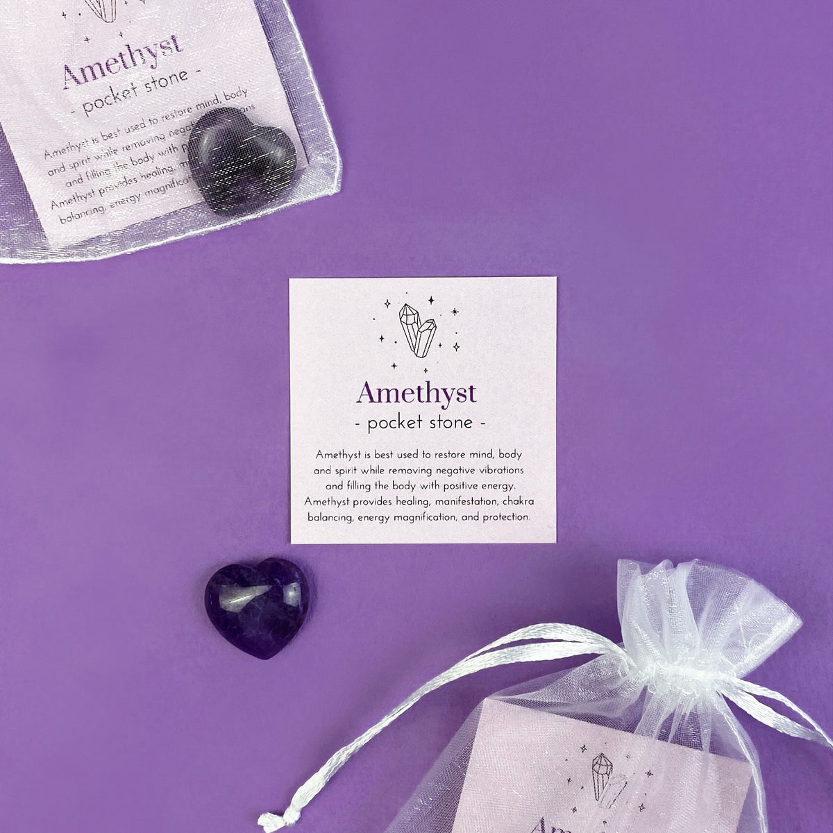 Amethyst Grief Stone