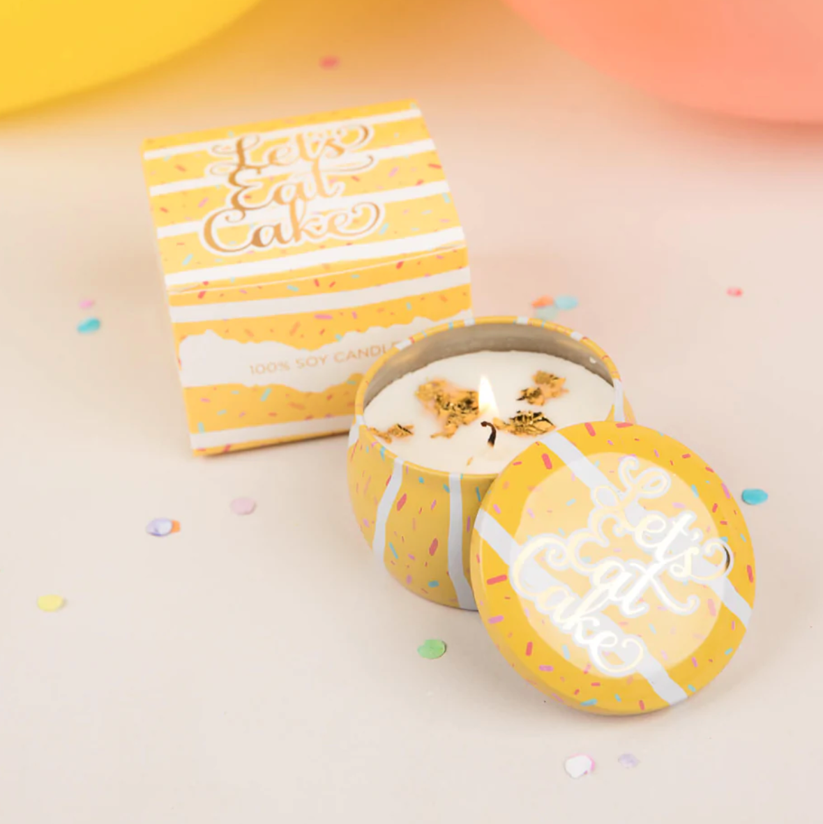 &#39;Let&#39;s Eat Cake&#39; Soy Candle